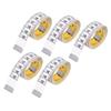 Measuring Tape Soft Flexible Clear Graduations Yellow White Double Sided Inch Tape Measure