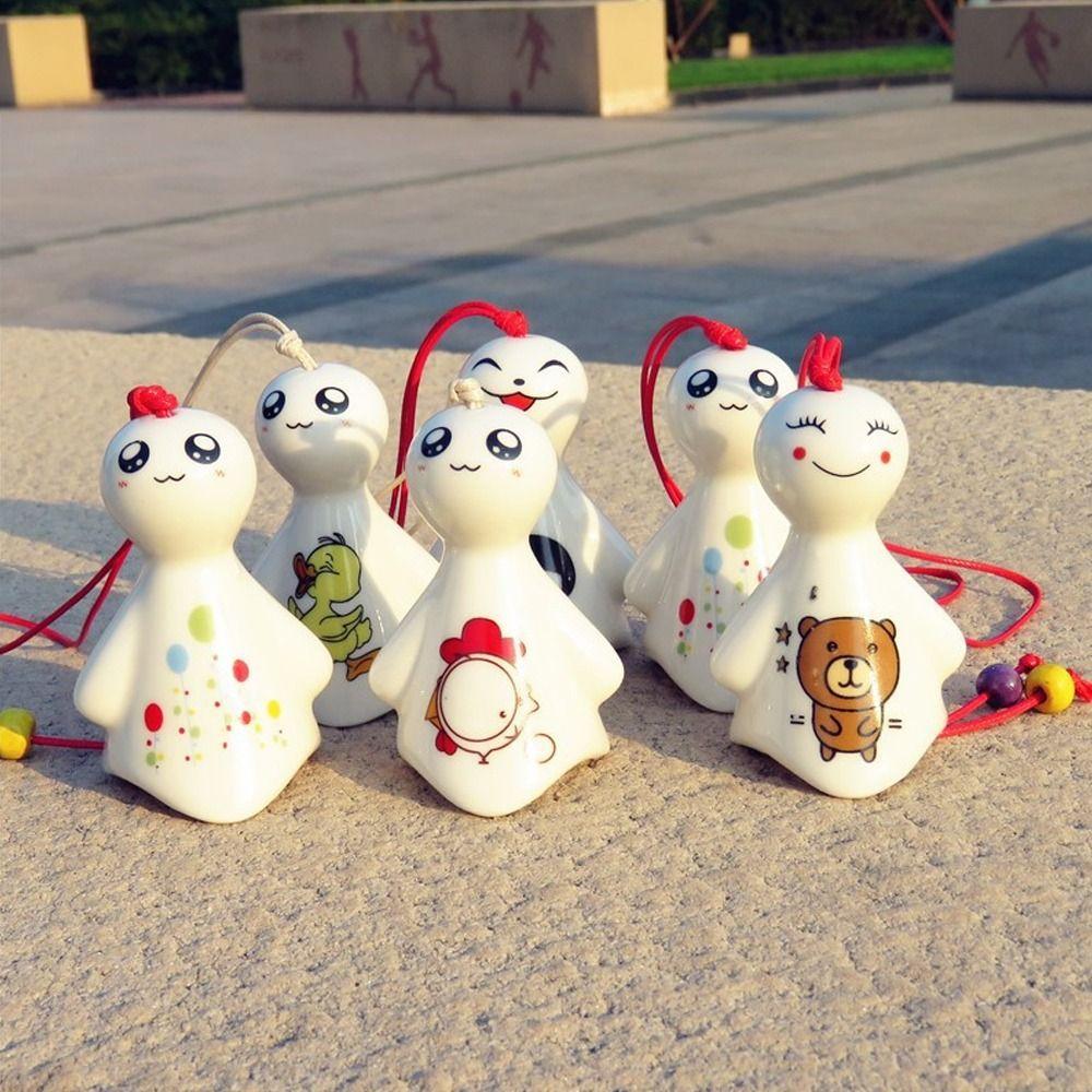 Ručně vyráběné Slunečné panenky Zvonkohra Kreslené závěsné Porcelánová zvonkohra Zahradní domácí dekorace