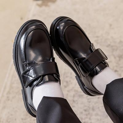 Fashion Versatile Children's Performance Shoes White Student Single Shoes Etiquette Flower Children's Shoes British Style Black Small Leather Shoes