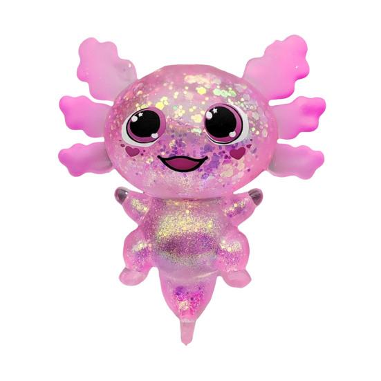 Przezroczysty Brokatowy Salamandra Gniotek Antystresowy Kreskówkowy Salamandrowaty Ściskowy Sensoryczny