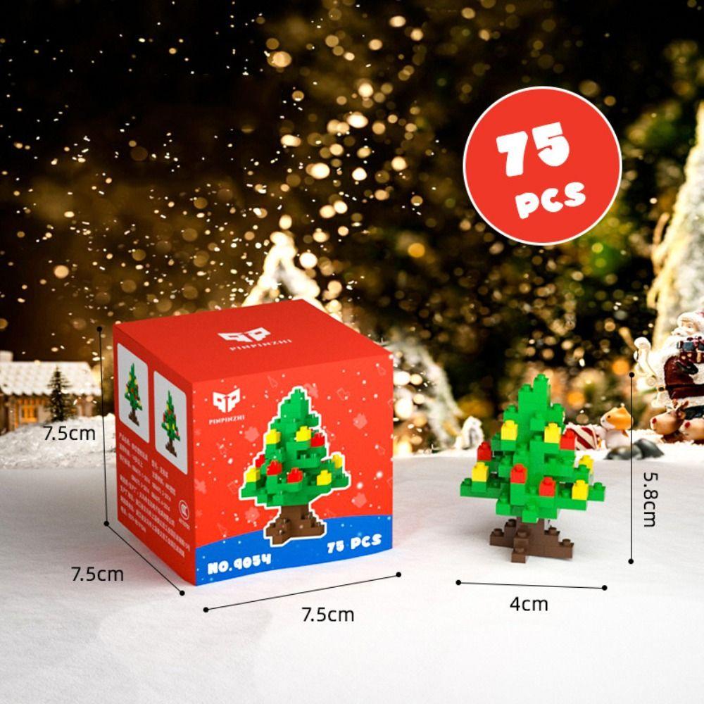 Cartoon Santa Claus Building Blocks Mini Christmas Doll Xmax Gift Action Figures Model  Party