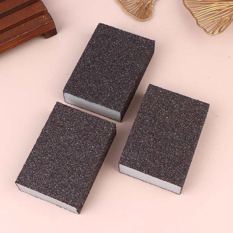 3Pcs Polishing Grinding Sponge Pads Manual Sanding Sponge Blocks Reusable Washable For Metal Wood Drywall Glass Polishing