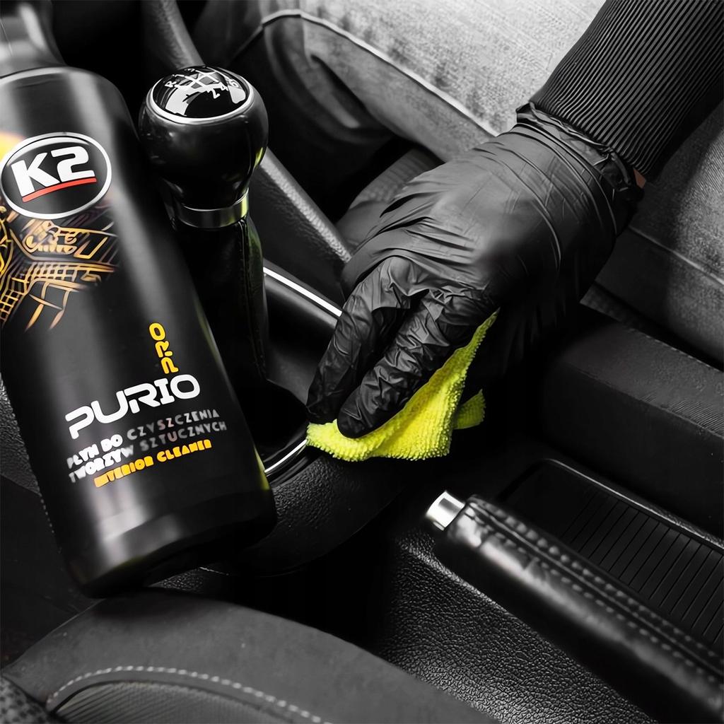 Zestaw do czyszczenia plastików k2 purio pro 1l + pędzelek mikrofibra