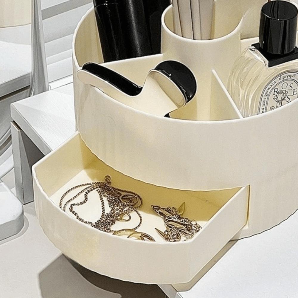Mit Schublade Make-up-Pinsel-Organizer Große Kapazität Hautpflegeprodukt-Regal für Schminktisch