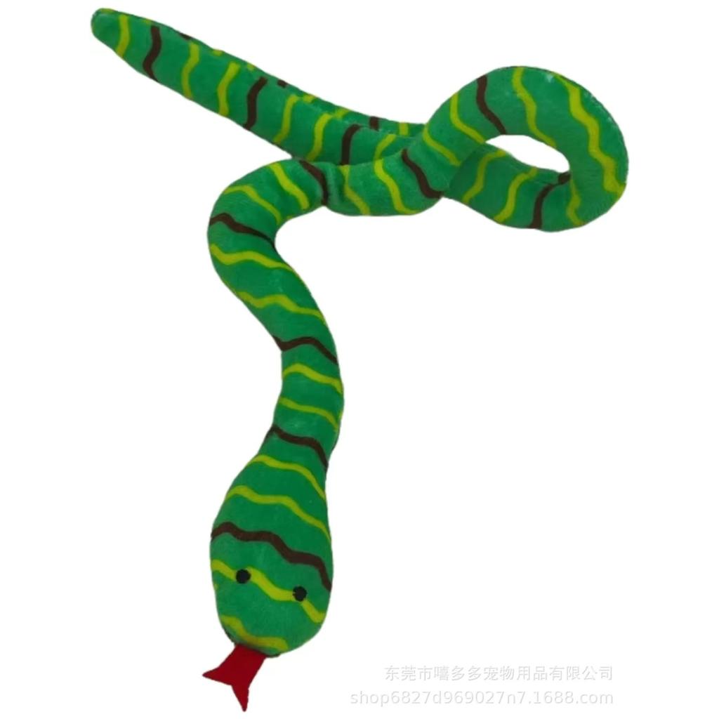 Pet Cat Toy Greedy Snake Teeth Grinding Durable Pet Plush Toy Funny Interactive Cat Dog Toy