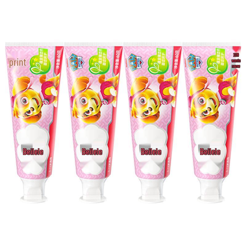 

Lengsuanling Beilele Kids Toothpaste with Calcium, Tropical Fruit Flavor