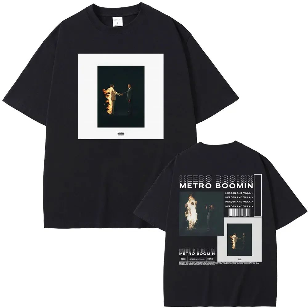 Vintage Washed Future Metro Boomin We Don't Trust You Trap Hip Hop Printed Cotton T-shirt Men Women Tee Summer Casual Fashion Clothing Tops Streetwear