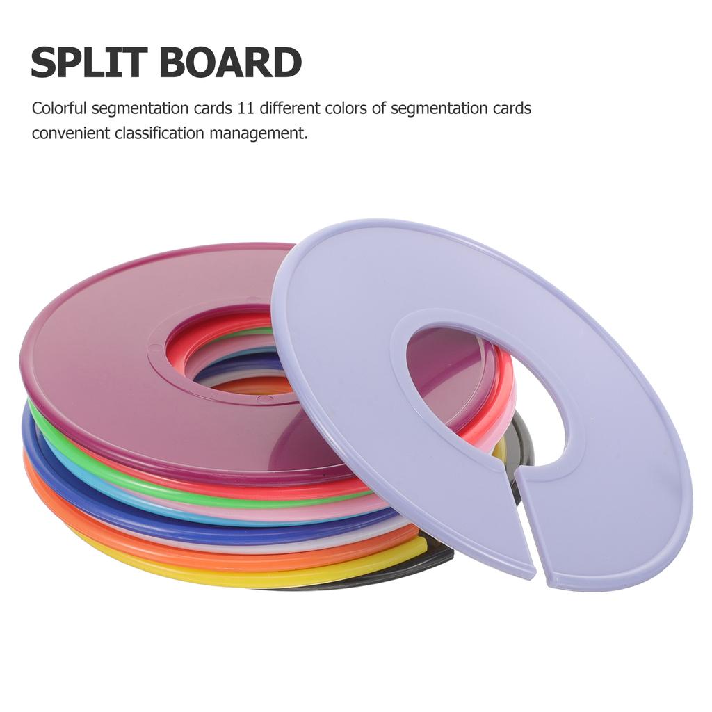 11 Pcs Clothing Divider Hanger Dividers Wardrobe Separators for Clothes Size Storage Boxes Closet Blank