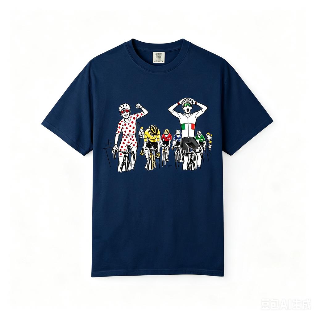 Le Tour De France Isaac Del Toro Tadej Podecar UAE Bike Cycling Shirt 2026 Summer Unisex Unisex Cotton Oversized Tshirt Streetwear