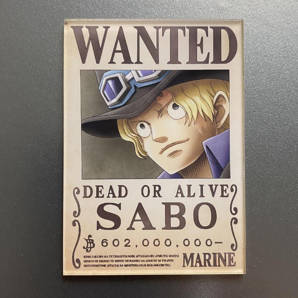 Kreativní magnet s plakátem Wanted z One Piece - Anime Kreslená Dekorace na ledničku & Samolepka na vzkazy