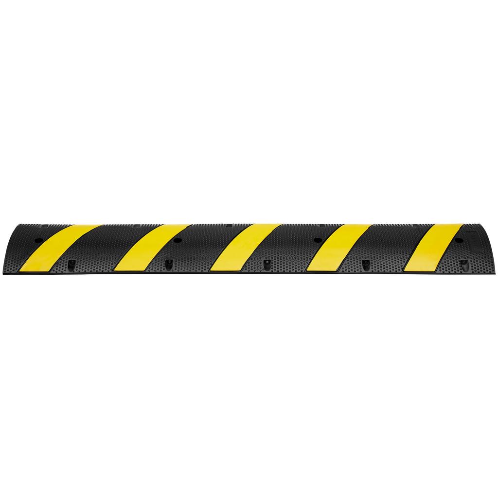 VEVOR 2PCs Rubber Speed Hump 183 x 30 x 4.5 cm, 2 Channel, 100000 kg Capacity Heavy Duty Traffic Speed Bump