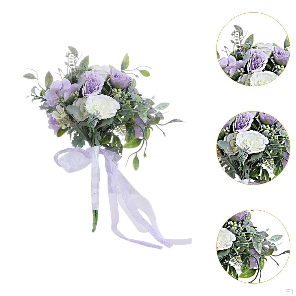 Artificial Roses Floral Decoration Hand Tied Flowers Simulated for Desktop