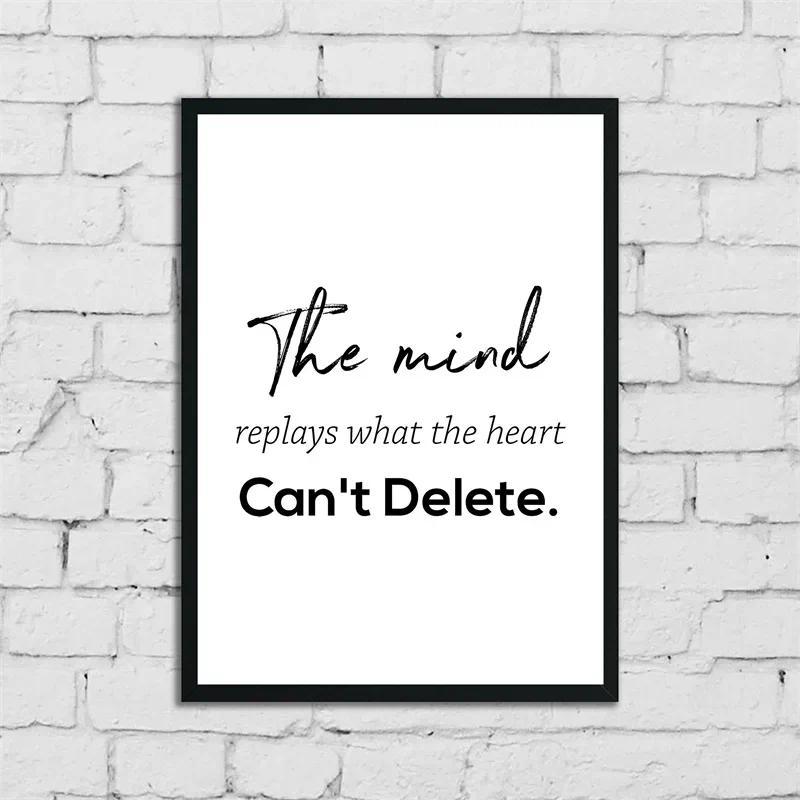 Minimalism English Sentences Inspirational Words Poster Canvas Print Painting Wall Art Picture Living Room Office Decor