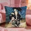 dDororo cute Cushion Cover Premium Comfort Reversible Pillow Cove Two in One Design for Any Room  Car Interior