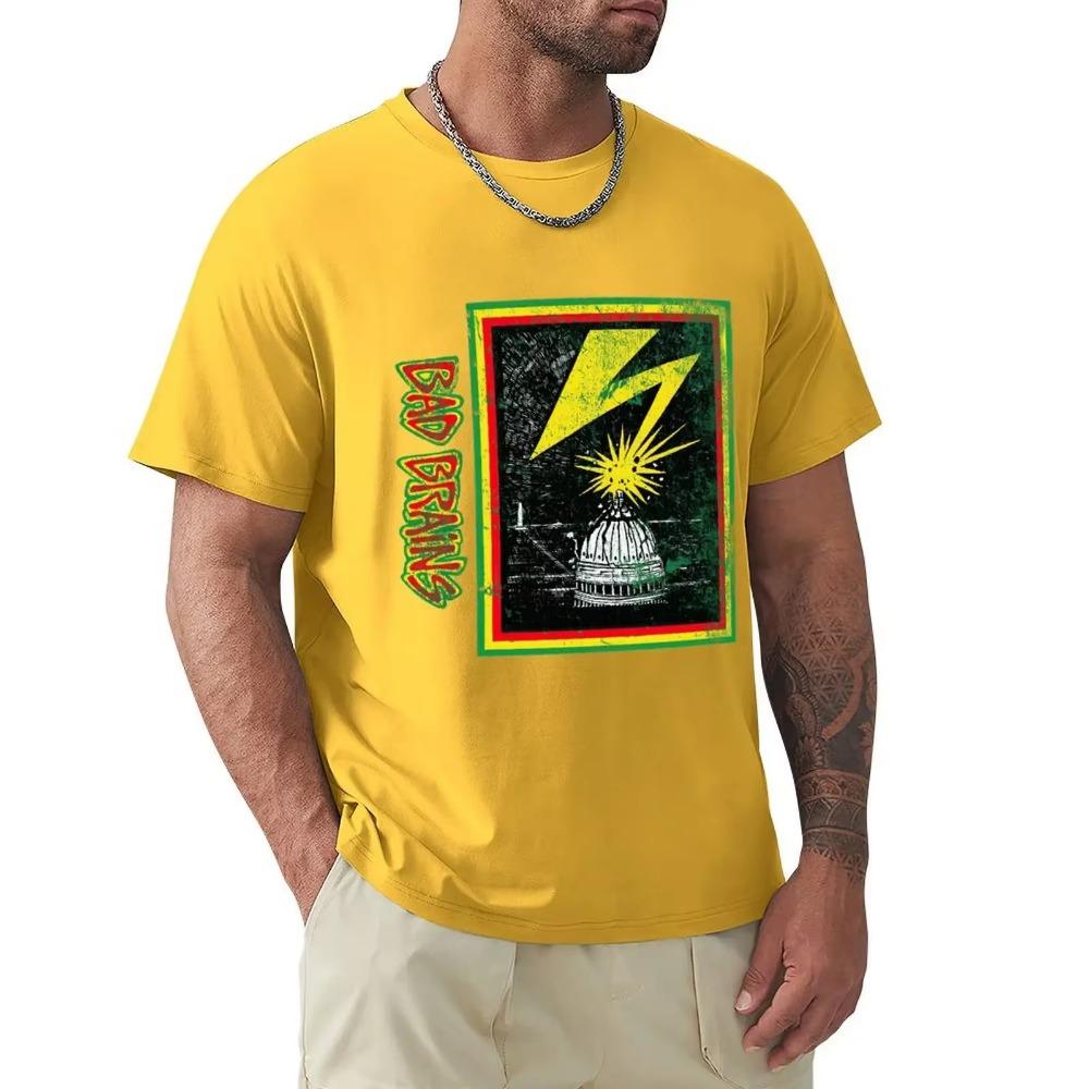 Bad Brains Vintage Cool And Funny Short Sleeved Casual Fashion Cotton T-shirt
