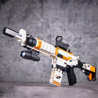 1388PCS Military AK47 Rifle Assembled Model Army Firearms Weapon Gun M4 A4 Building Blocks Creative Toys Gift For Children Kids