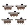 Micro Mini Toggle Switch 5pcs 6A/125V 3A/250V AC New Panel Mount Vertical Latching 6 Pin 3 Position Slide Switches Electrical Equipment