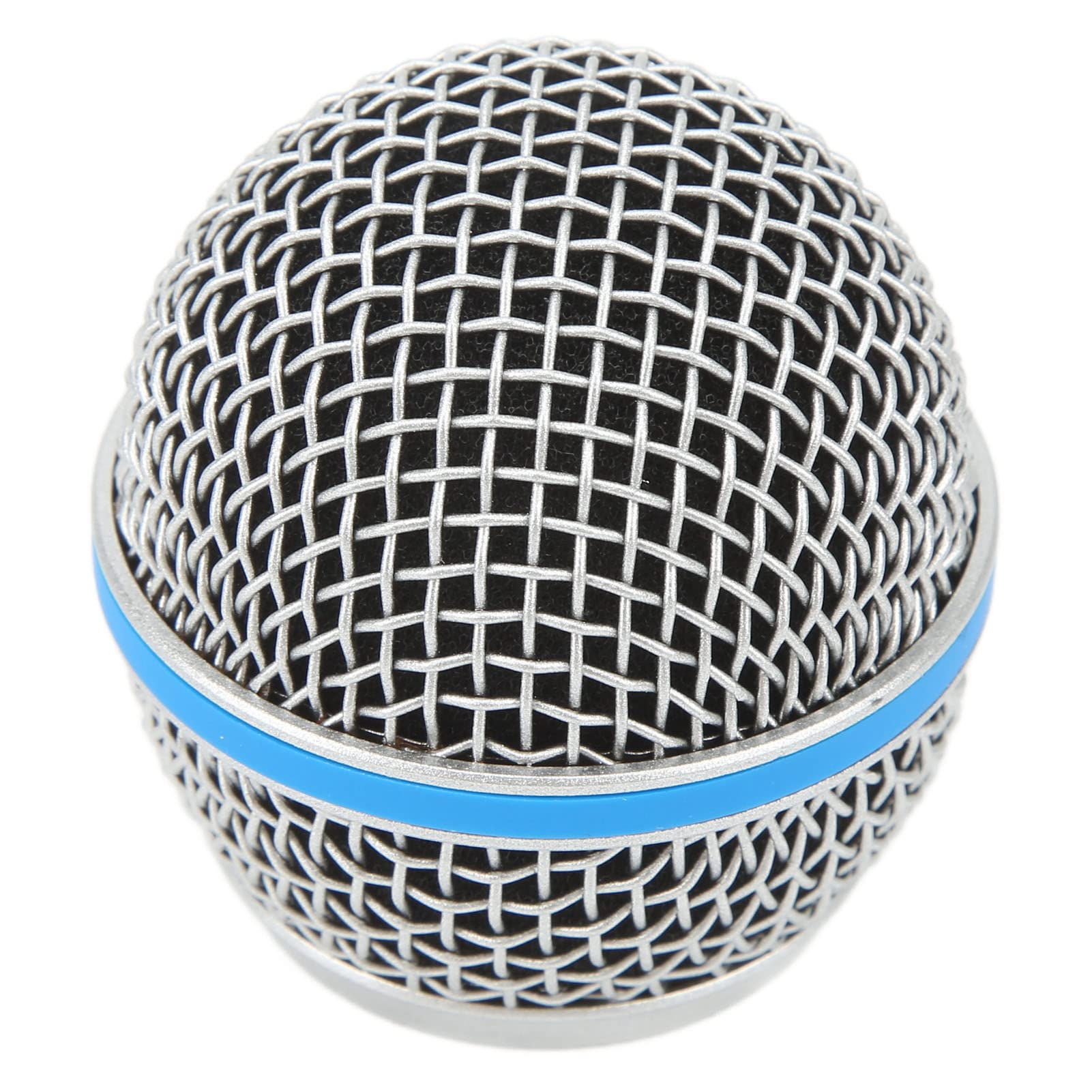 

Replacement stainless steel microphone ball head grille for Beta58A, durable windproof foam filter, wide compatibility, inner foam filter