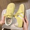Yellow Women's Shoes, New Spring and Summer Flat-bottomed Versatile Little White Sports and Leisure Board Shoes