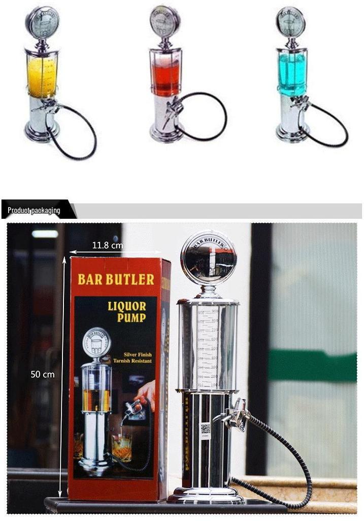 Dual-Head Beverage Dispenser: Gas Station Style Beer & Water Machine, Wine Cannon, Beer Tower