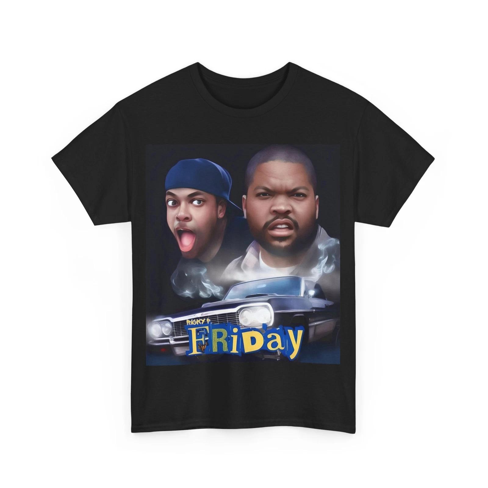 Friday Movie Ice Cube Chris Tucker Fitted T shirt 2 Unisex Heavy Cotton Tee S