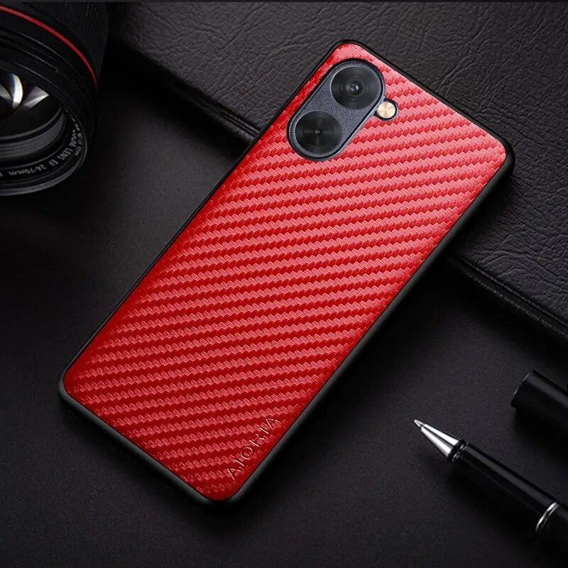Carbon Fibre Texture Phone Case for Realme 10 Pro Plus Fashion Design Soft Back Cover for Realme 10 5G Case Funda