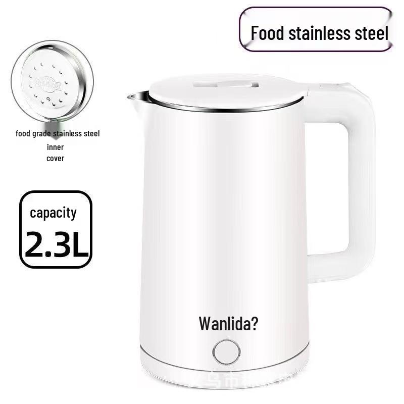 Двухслойный электрический чайник Wanlida с термоизоляцией: Компактный электрический чайник и заварник