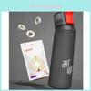 Sticlă de apă cu capacitate mare și 3 capsule de aromă pentru fitness și utilizare în aer liber