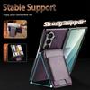 2in1 Magnetic Card Slot Stand Leather Case For Samsung Galaxy Z Fold 8 Ultra 7 6 5 4 3 Hinge Protector Wireless Charging Cover