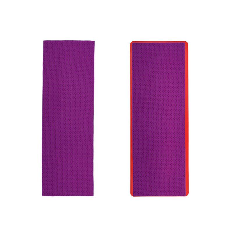 Portable Anti-slip Sweat-absorbent Yoga Mat Towel Cloth Mat Ultra-thin Yoga Blanket Towel Blanket Workout with Pouch