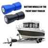 Bootsanhängerrolle Gummi Anhängerbodenrad für Yacht und Boot Mit 1000kg Tragfähigkeit Und Anti-Rutsch-Design