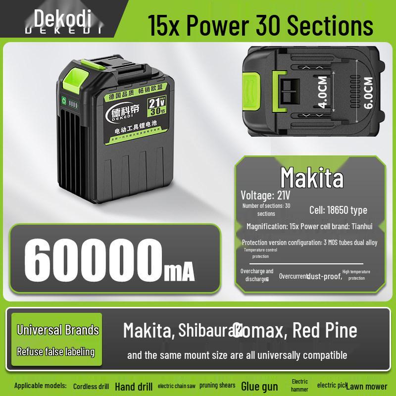 Universal Lithium-Powered Electric Tool Set: Angle Grinder, Impact Drill, Chainsaw, Cutting Machine, Wrench, Air Gun, Hammer.