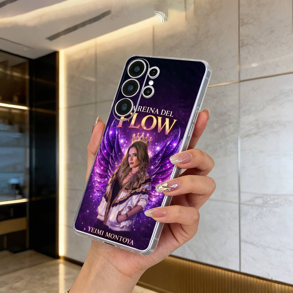

Q-Queen of Flow -La Reina D-Del Flow Clear Phone Case for Samsung S25, S24, S21, S22, S23, S30, Ultra, S20, Plus, FE, Lite Samsung S10plus
