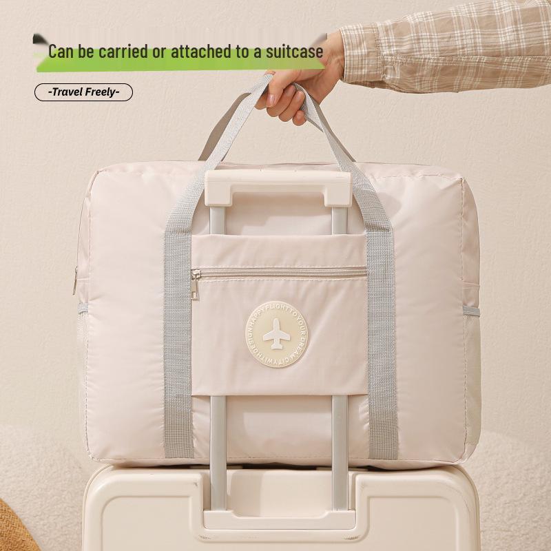 Waterproof Large Capacity Travel Bag: Trolley-Attachable & Hand-Carry