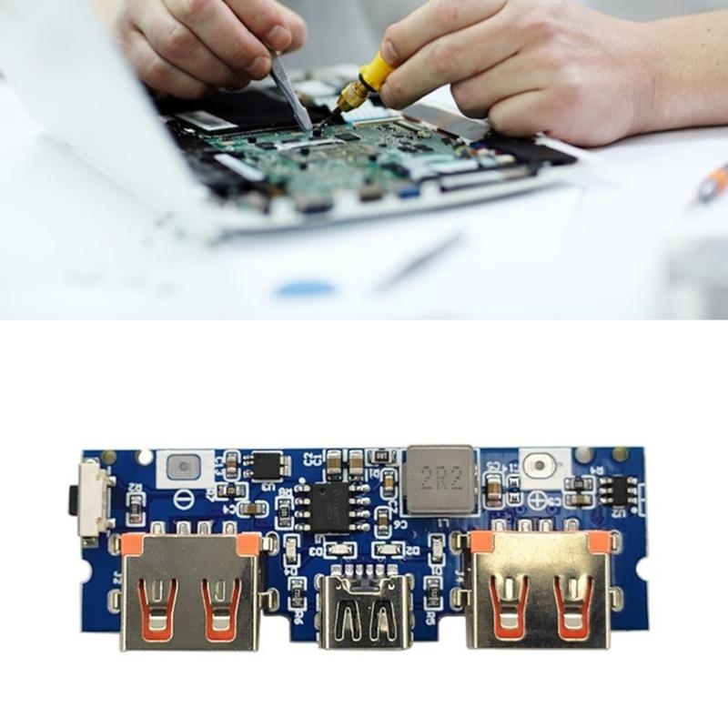 5V 2,4A Typ C Boost-Modul Platine Akku-Ladeplatine Doppel-USB 5V 2,4A Typ C USB Mobile Powerbanks