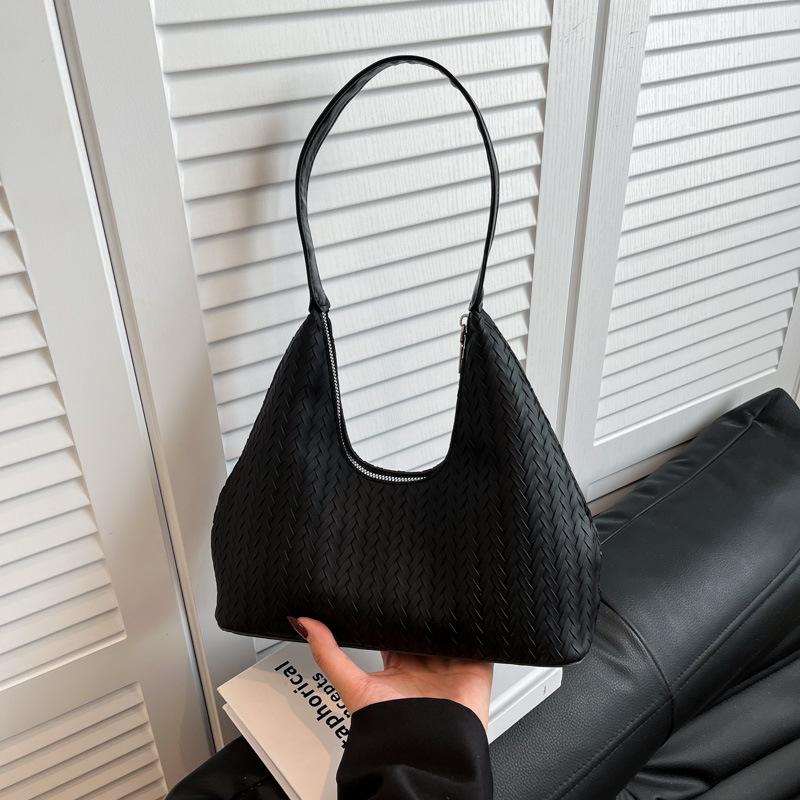 

Fashion retro crescent moon dumpling bag women s new large-capacity shoulder handbag underarm bag чёрный