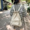 Light Weight Nylon Shoulder Bag Large Capacity High School Bag Drawstring Backpack  Girls Boys