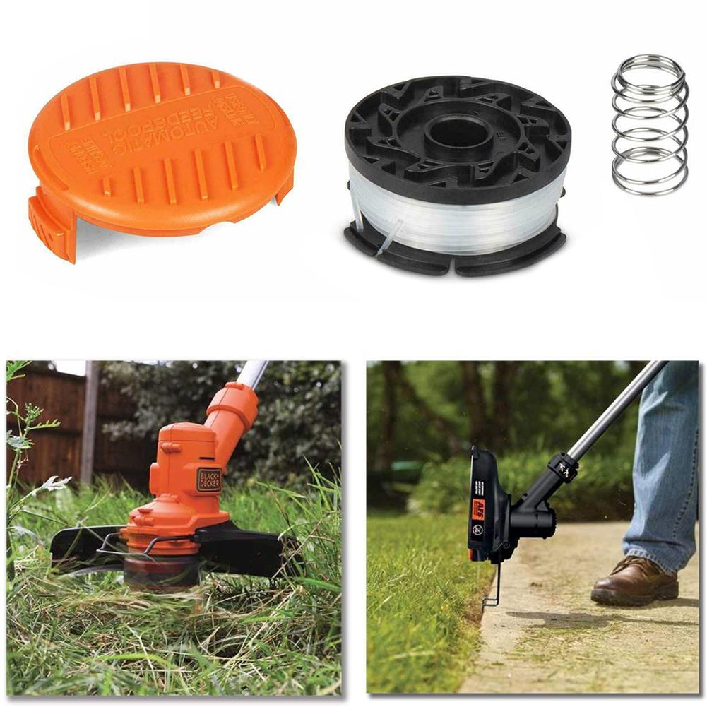 Trimmer Spool & Cap & Spring For Black Decker Cap Spring For Cordless Grass Trimmer Cutter Lawn Mower AF-100 0.065-inch 1.65mm