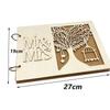 20/40 Page Wooden Wedding DIY Message Book Creative Signature Book MR&MRS Photo Album Wedding Decoration Supplies Sign-in Book