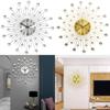 Beaded Diamond Crystals Jeweled Wall Clock For Living Room Decoration Gifts