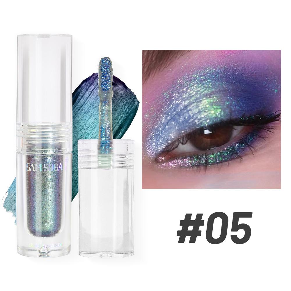 

SAM SUGAR Многофункциональные жидкие тени для век Хамелеон Жемчужные Водостойкие Хайлайтер Осветляющие Мелкий Шиммер Фестивальный Сценический Макияж