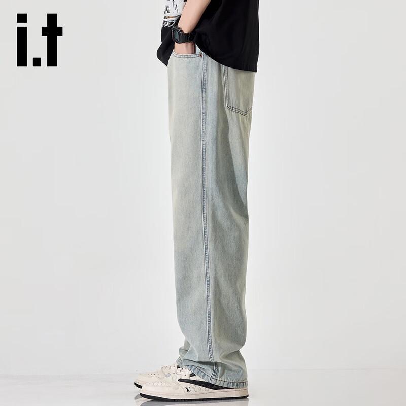 Izzue IT Men's Street Style Straight-Leg Jeans