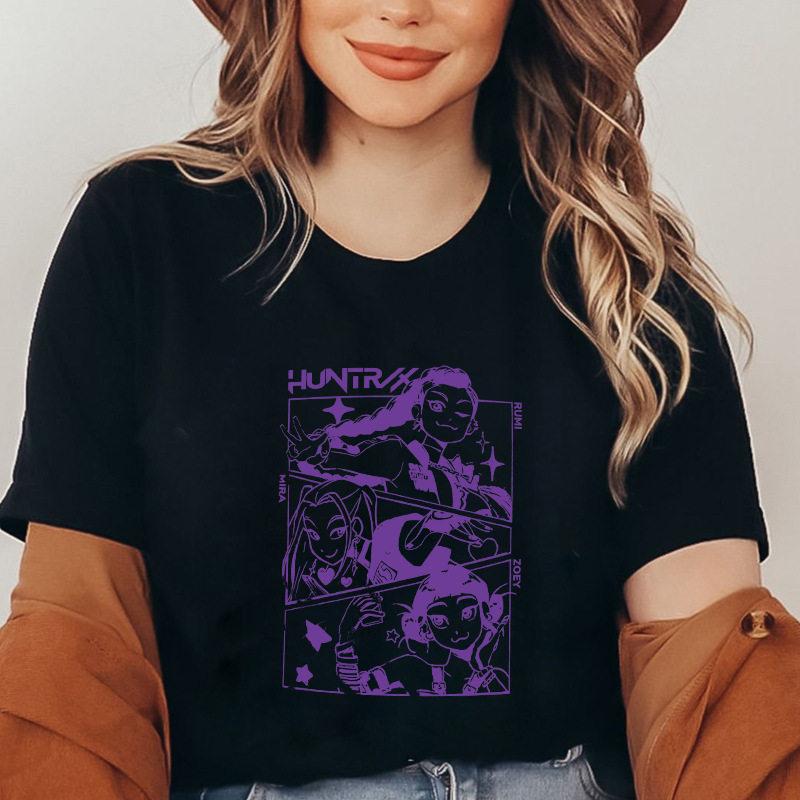 

2026 summer new Hunting Witch Girls Popular Movie UnisexWomen AllPurpose ShortSleeved TShirt EU Size Adult Modal Shirt S