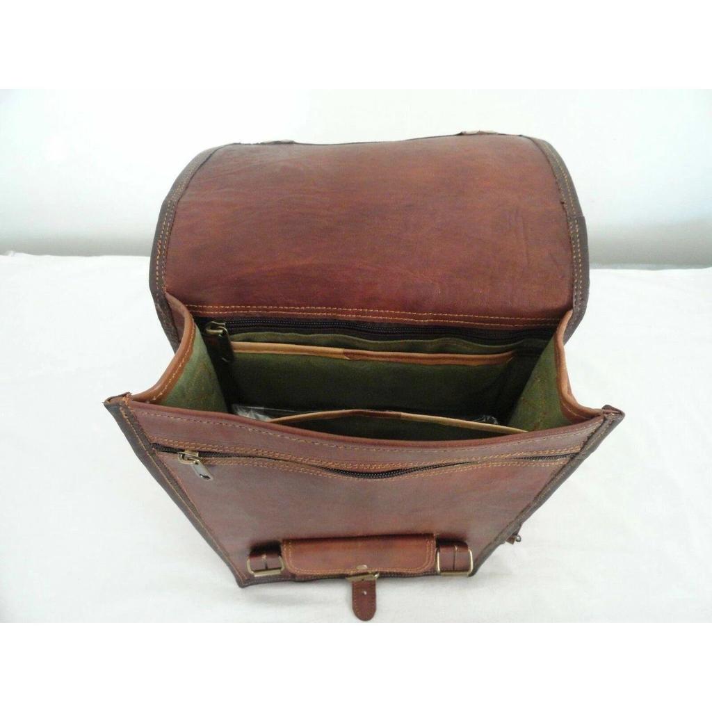 Men's Genuine Leather Vintage Laptop Messenger Handmade Satchel Bag school Bags