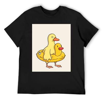 Double Duck T-Shirt Fashion Shirts Cute Tops New Gifts and T-shirts Heavyweight T Shirts for Men