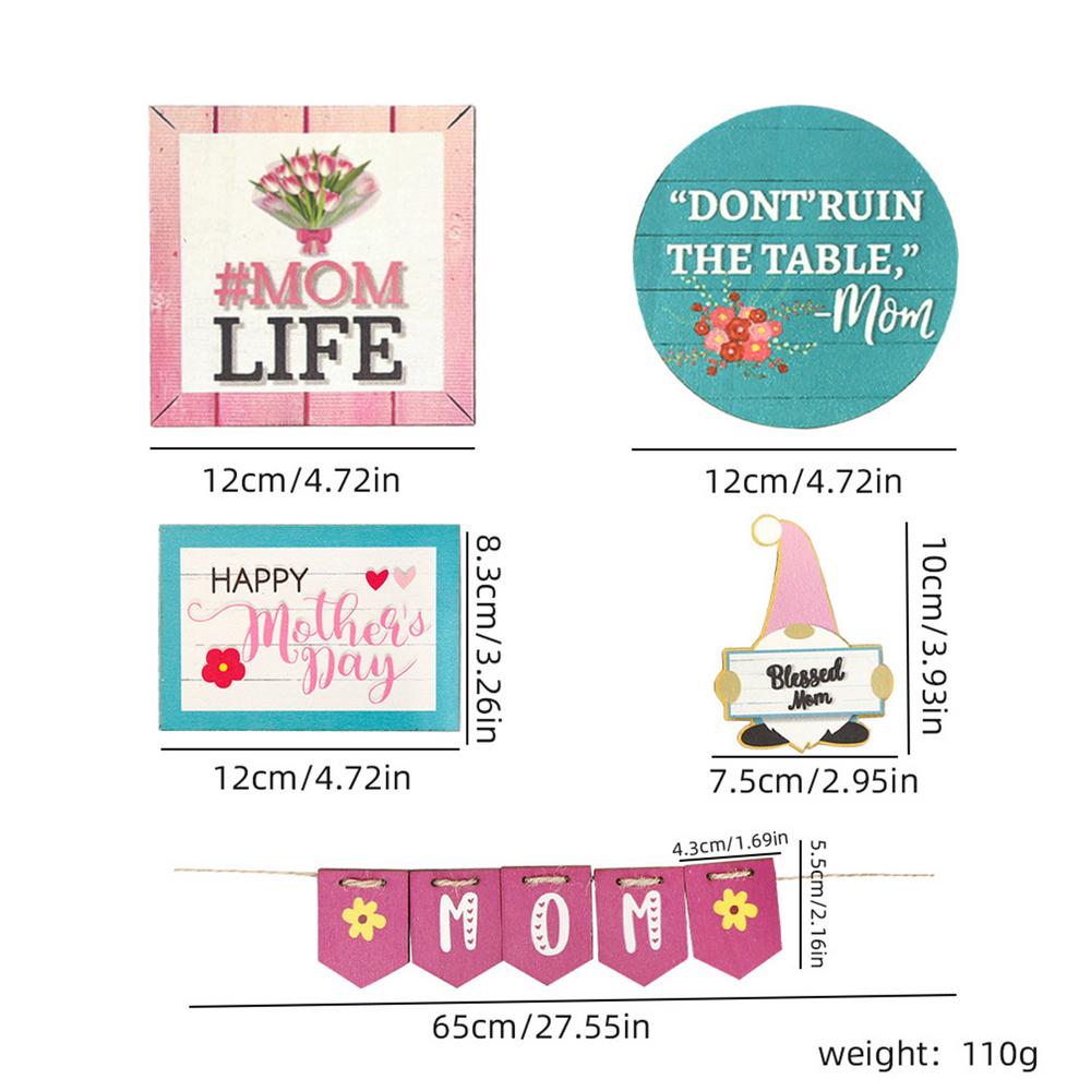 

Tray Mother s Day Sign Colorful Tiered Tray Sign For Mother s Day Reusable Centerpiece Commemorative Decorations For Desks