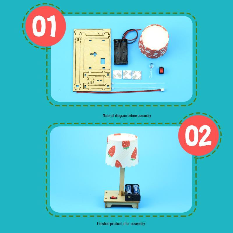 DIY Science Table Lamp Kit for Elementary Students - Handmade Physics Experiment Teaching Aid