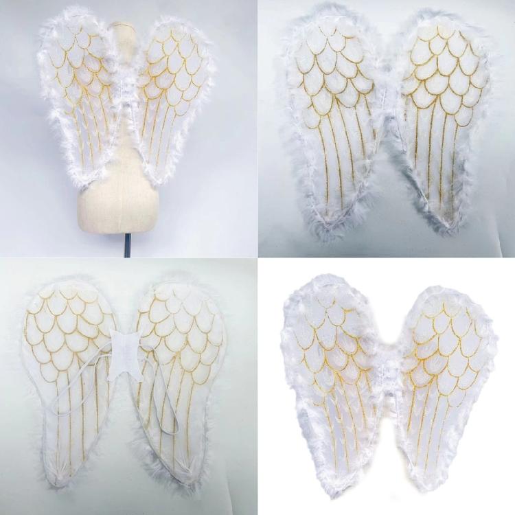 Angel Wing Golden Feather Wing Decorative Wing Halloween Costumes Wing Elf Wing Party Supplies