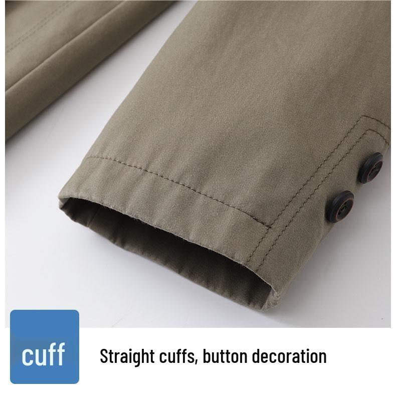 Dad's Spring & Autumn Cotton Jacket for Middle-Aged & Elderly Men - Casual, Comfortable Grandpa's Top