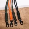 Outdoor Felsenklettern Metallclip Fallschirmschnur Halsseil Lanyard für Handy Kamera USB-Halter Ausweiskarte Abzeichenhalter